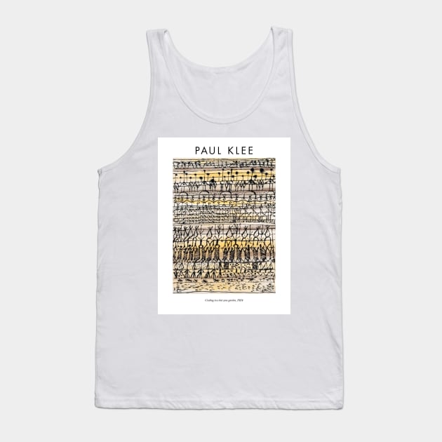 Paul Klee - Cooling in a hot zone garden Tank Top by MurellosArt